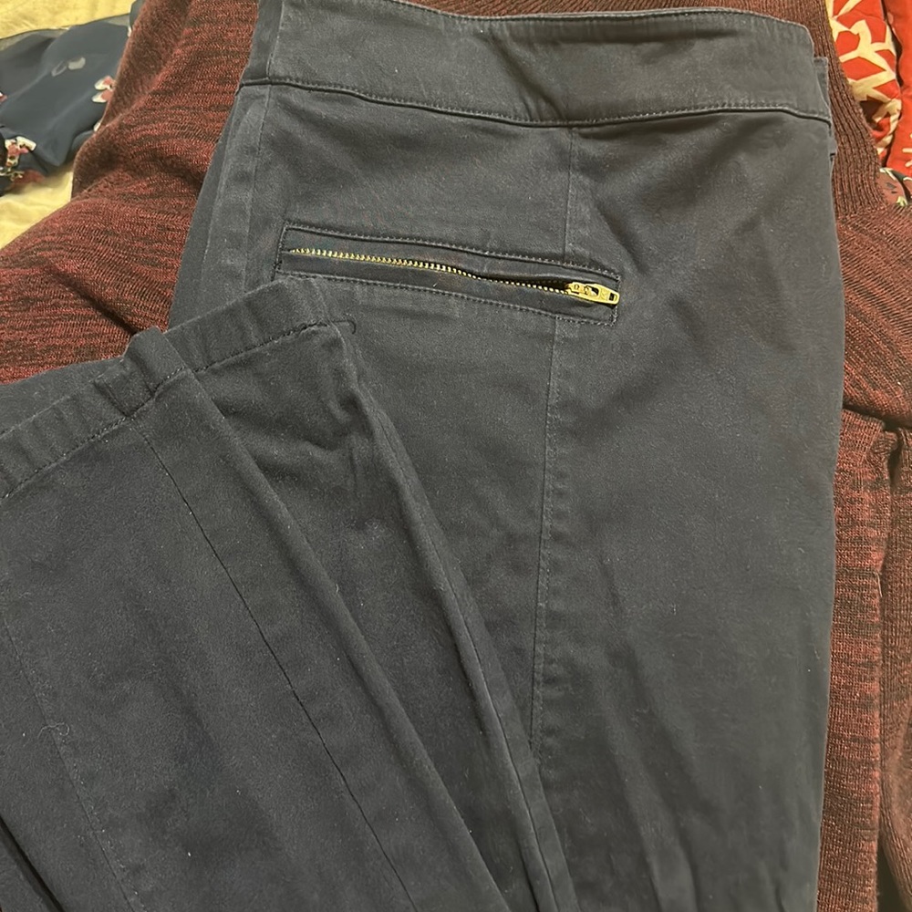 Navy skinny pants